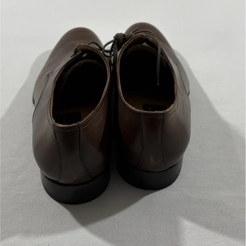 To Boot New York Adam Derrick Mens Brown Leather Derby Shoes 1299 Sz 10.5 Italy